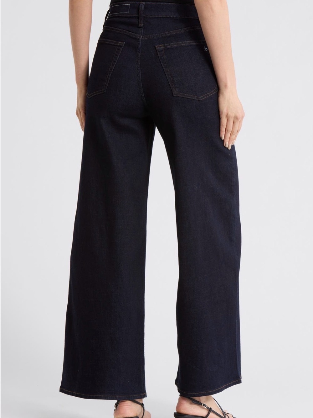 rag & bone Serena High Waist Wide Leg Jeans